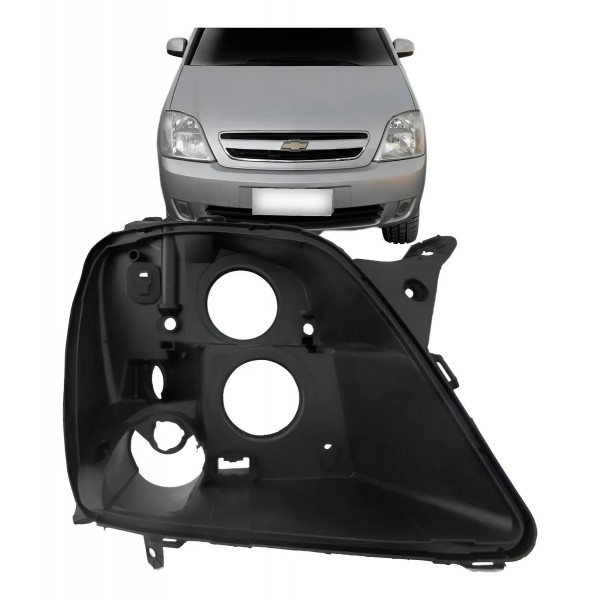 Carcaça Farol Meriva 2003 A 2011