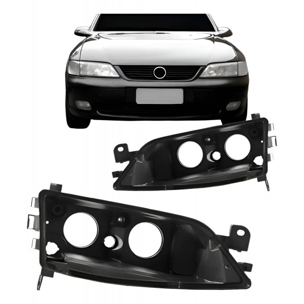 Par Carcaça Reparo Farol Dianteiro Vectra 1996 A 1998