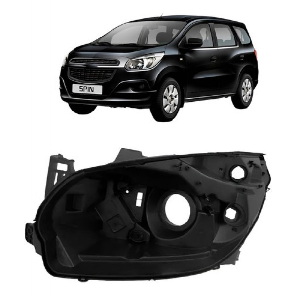 Carcaça Farol Spin 2012 2013 2014 2015 2016 Manual