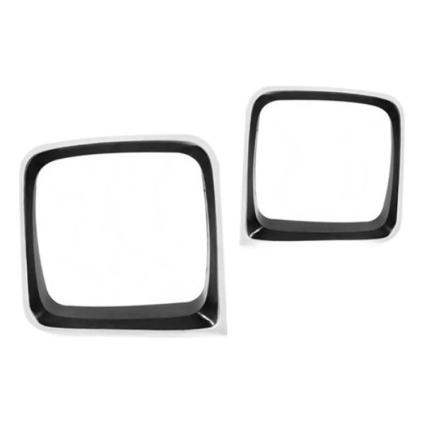 Par Aro Moldura Farol Chevette 1981 A 1982 Preto C/ Garantia