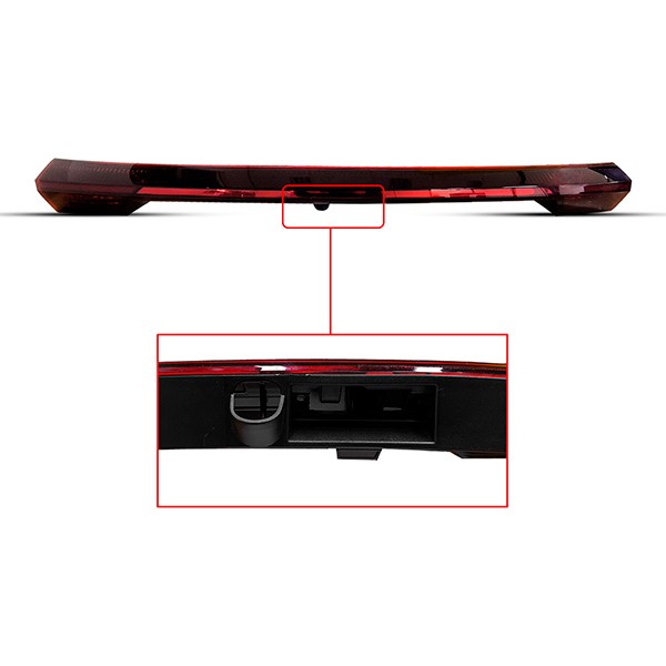 Lanterna Tampa Porta Mala Hb20 Hatch 2023/2026 Com Led - Ambos Lados - Vermelho