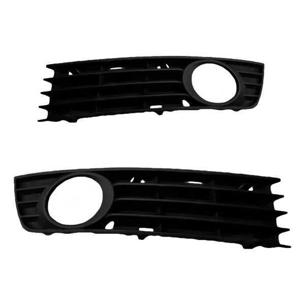 Par Grade Moldura Milha Audi A4 2002 2003 2004 Preto