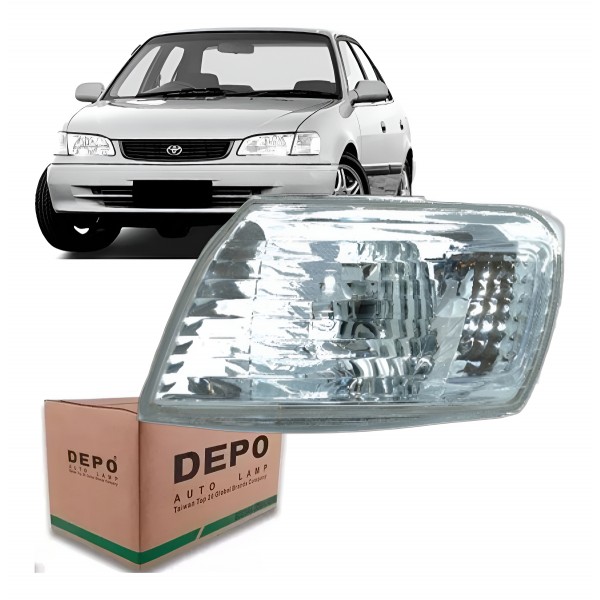 Lanterna Pisca Seta Dianteira Corolla 1998 A 2002 Cristal