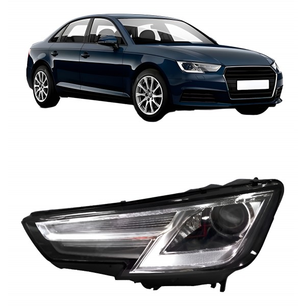 Farol Dianteiro Audi A4 2015 2016 2017 2018 Elétrico