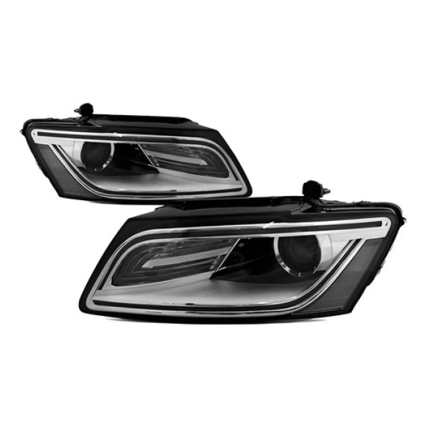 Par Farol Para Audi Q5 13 A 16 Eletrico Com Led Com Motor