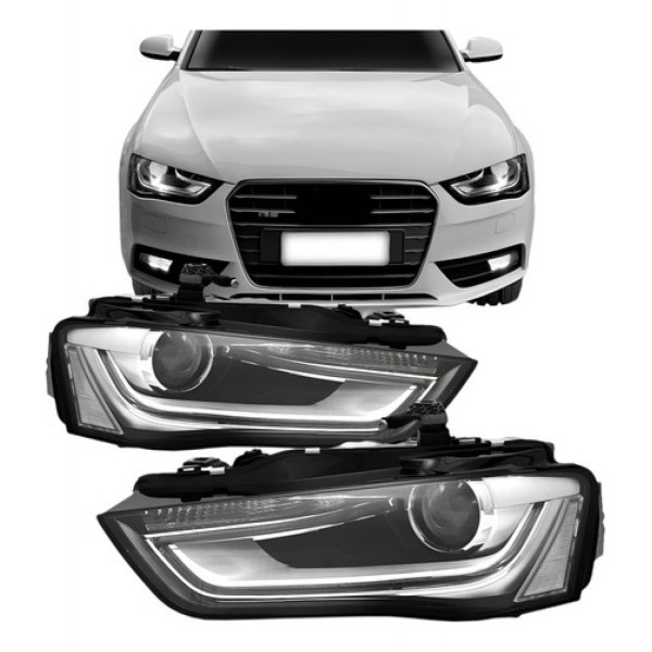 Farol Audi A4 2013 2014 2015 2016 Elétrico Com Motor Tyc