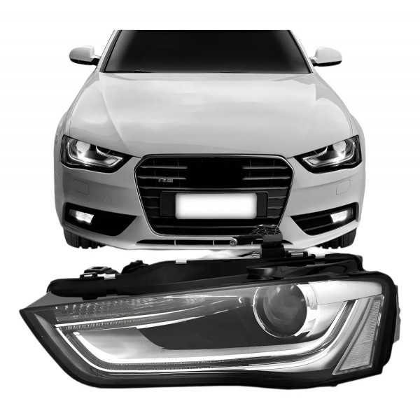 Farol Audi A4 2013 2014 2015 2016 Elétrico Com Motor Tyc