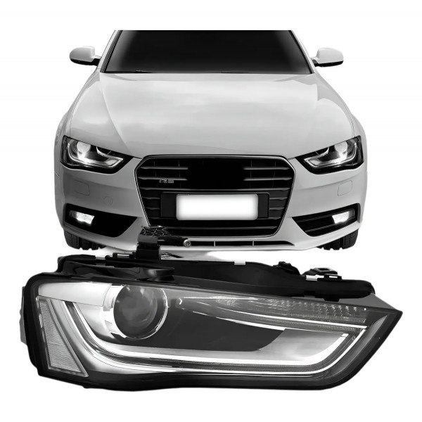 Farol Audi A4 2013 2014 2015 2016 Elétrico Com Motor Tyc