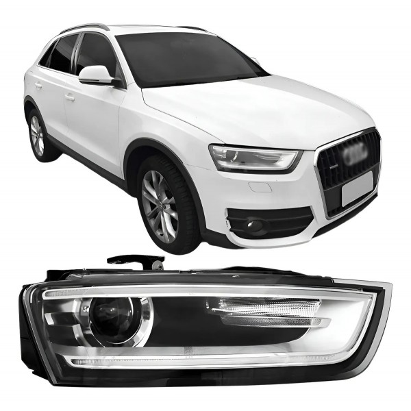 Farol Audi Q3 2012 2013 2014 2015 Elétrico Sem Xênon