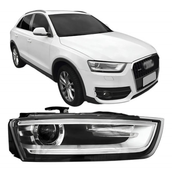 Farol Audi Q3 2012 2013 2014 2015 Elétrico Sem Xênon