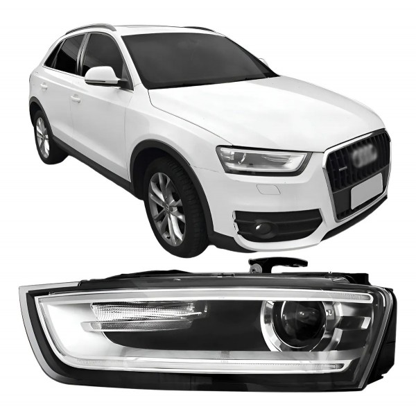 Farol Audi Q3 2012 2013 2014 2015 Elétrico Sem Xênon