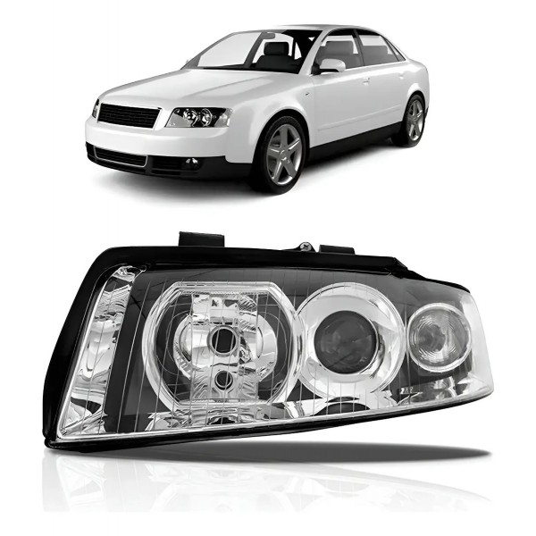 Farol Audi A4 2001 A 2004 Eletrico
