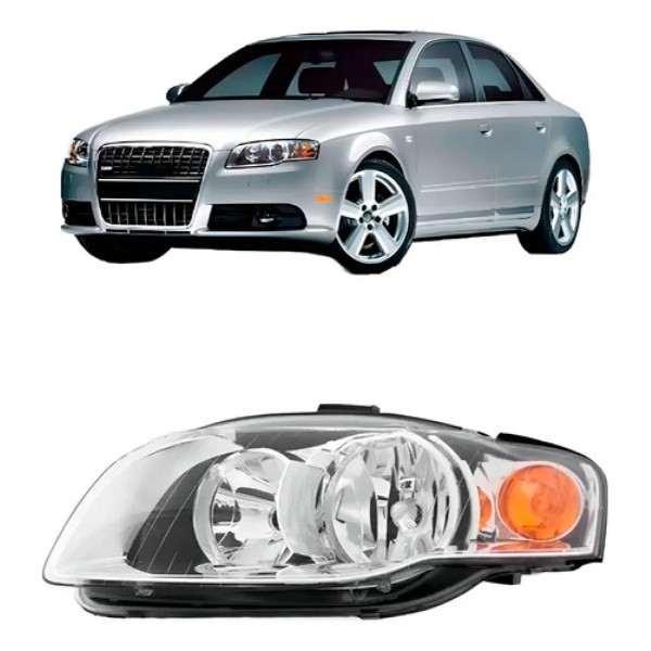 Farol Audi A4 2004 2005 2006 2007 Pisca Âmbar