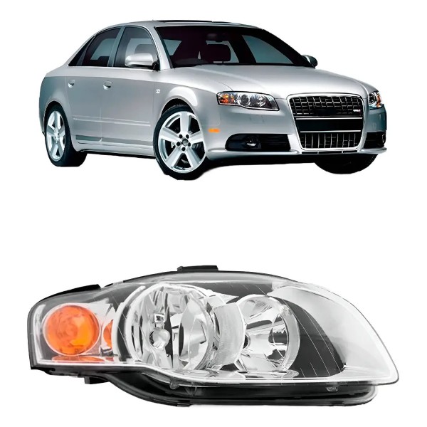 Farol Audi A4 2004 2005 2006 2007 Pisca Âmbar