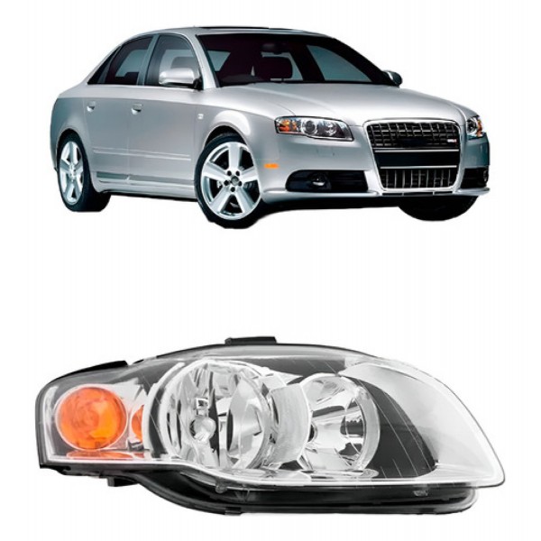 Farol Audi A4 2004 2005 2006 2007 Pisca Âmbar