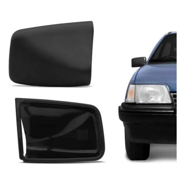 Capa Retrovisor Kadett 1989 A 1998 Monza 1994 A 1997 Direito Preto