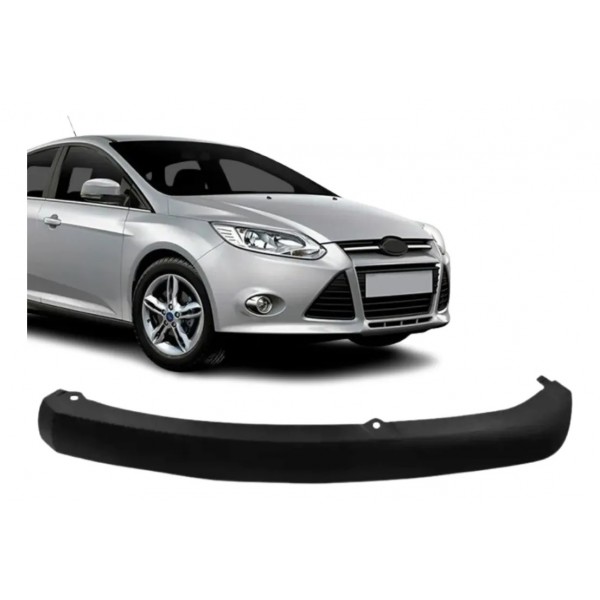 Spoiler Saia Parachoque Dianteiro Focus 2014/2015 Preto Esquerdo/motorista