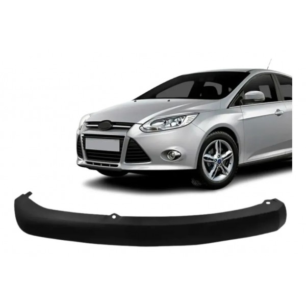 Spoiler Saia Parachoque Dianteiro Focus 2014/2015 Pretoo Esquerdo/motorista