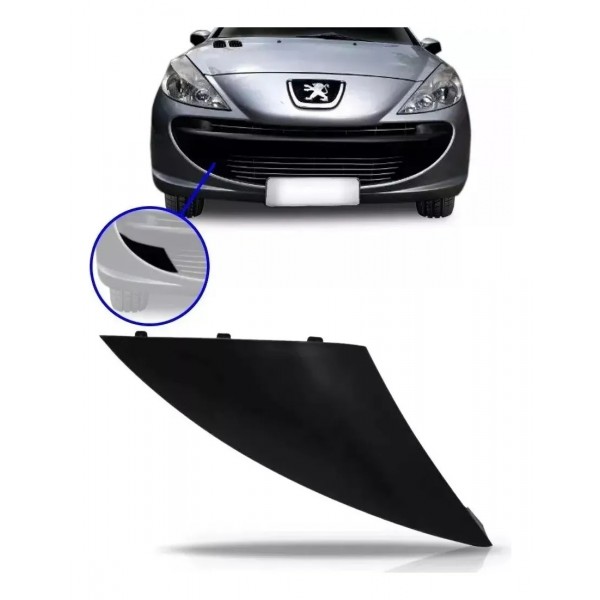 Tampa Reboque Parachoque Dianteiro Peugeot 207 2009 A 2015