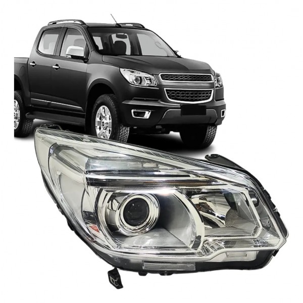 Farol Elétrico Para S10 2012 A 2016 Direito C/ Projetor Direito/passageiro