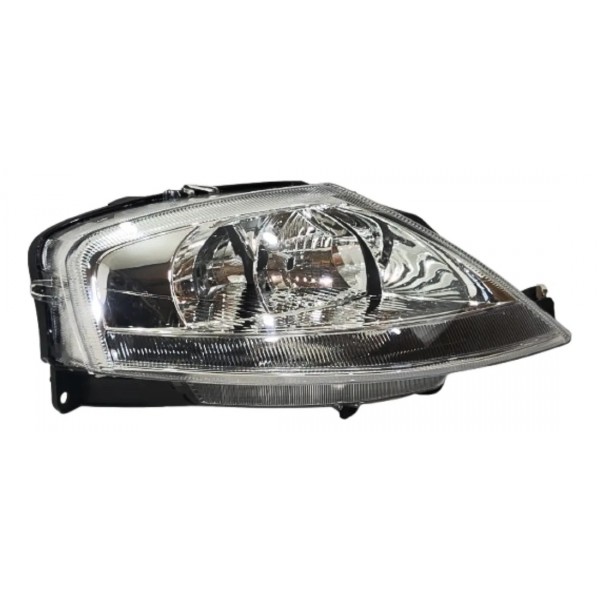 Farol Manual Cromado C3 2003 A 2012 Lado Direito Direito/passageiro