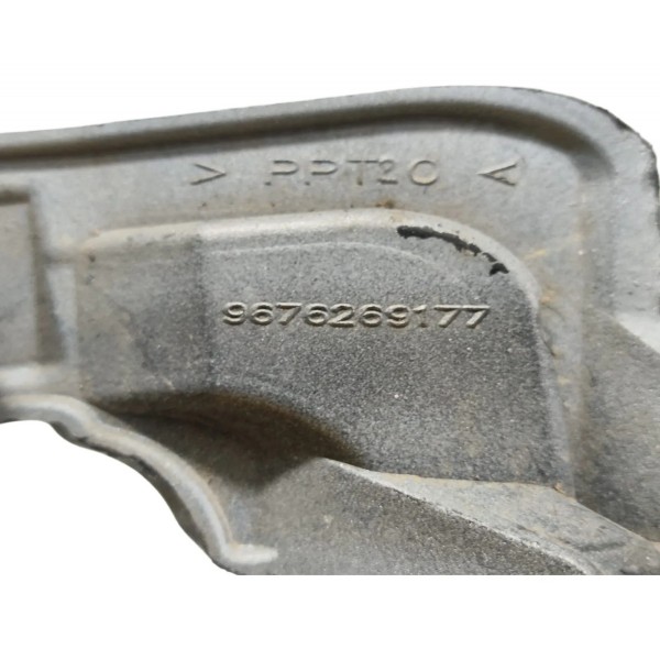 Moldura Aplique Farol Milha Peugeot 308 2012/2015 Direito Prateado Direito