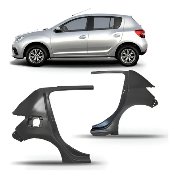 Par Lateral Traseira Sandero 2014 A 2021 Inferior