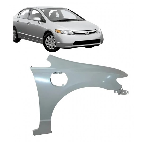Paralama Dianteiro Civic 2007 A 2011 C/ Furo Tanque Direito Direito/passageiro