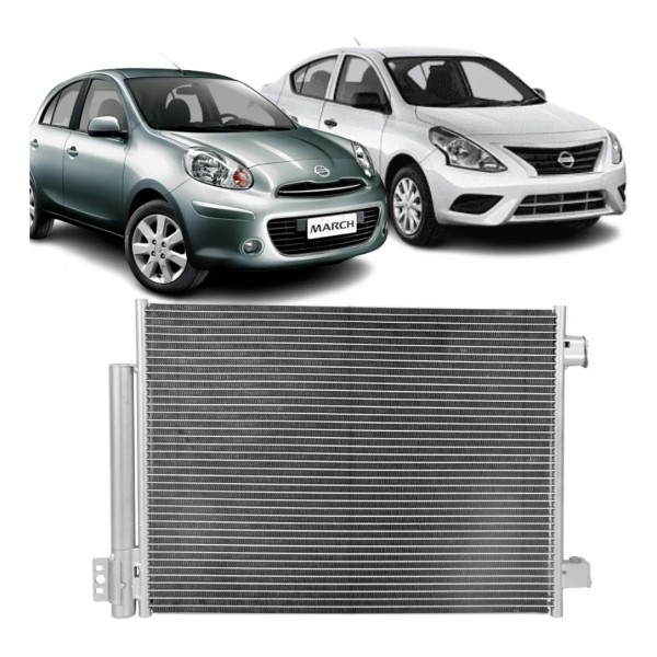 Condensador Ar Nissan March E Versa 2015 2016 2017 2018 2019