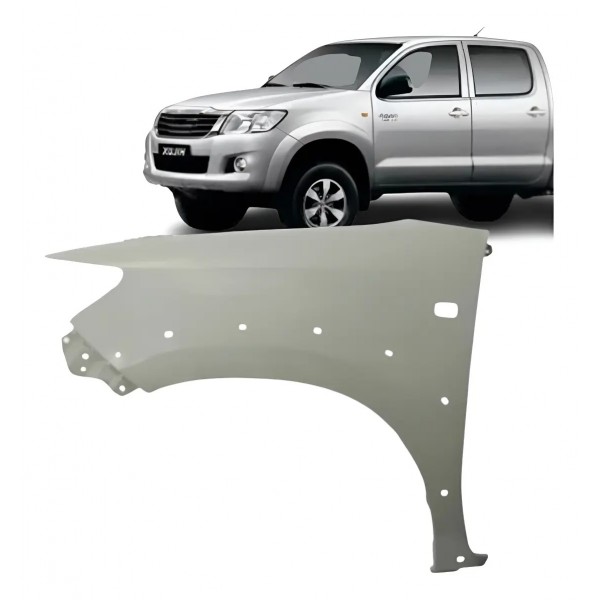 Paralama Hilux 2012 2013 2014 2015 C/ Furo Pisca Moldura Esquerdo/motorista