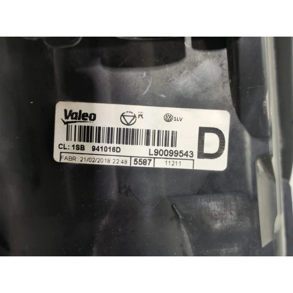 Farol Principal Up 2018 2019 2020 2021 Lado Direito Direito/passageiro
