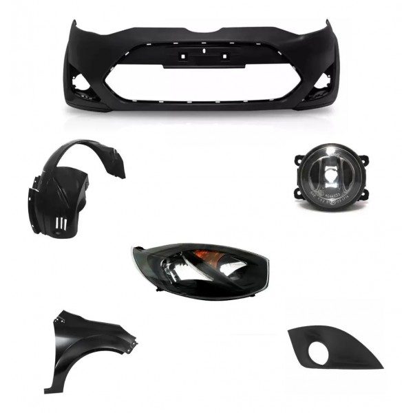 Kit Frente Ford Fiesta Rocam Direita 2010 2011 2012 2013 Preto