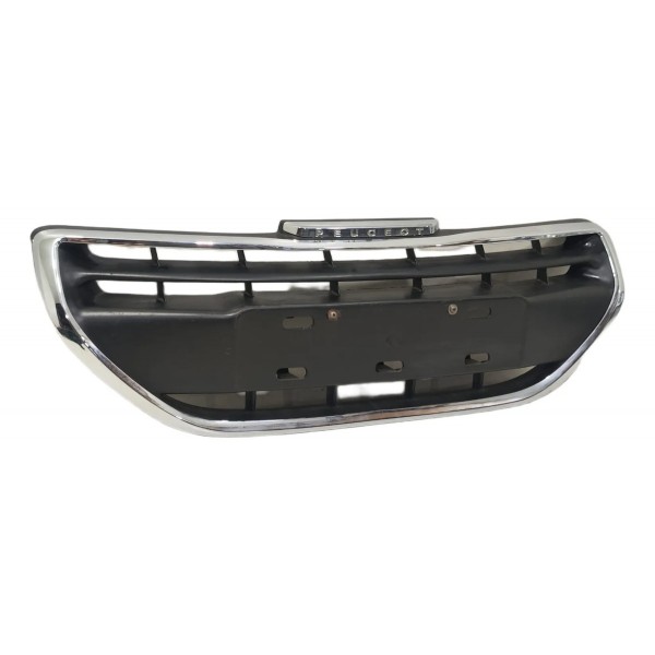 Grade Dianteira Peugeot 208 2012 A 2016 C/ Friso 9677178377 Preto Cromado