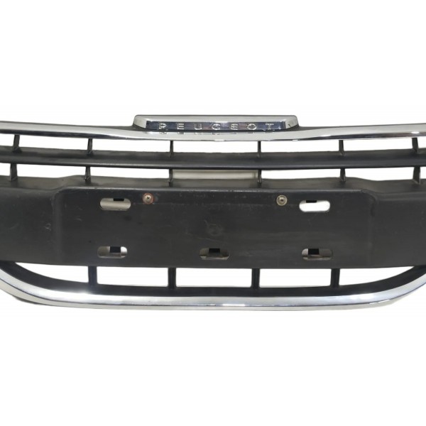 Grade Dianteira Peugeot 208 2012 A 2016 C/ Friso 9677178377 Preto Cromado