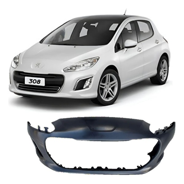 Parachoque Dianteiro Peugeot 308 2012-2015 Completo Promoçao Preto/primer
