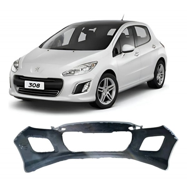 Parachoque Dianteiro Peugeot 308 2012-2015 Completo Promoçao Preto/primer