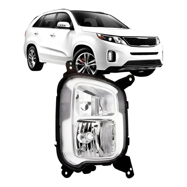 Farol De Milha Auxiliar Sorento 2014 2015 Foco Simples