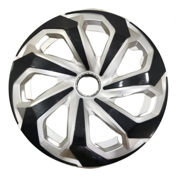 Jogo 4 Calotas Esportiva Spider Silver Aro 14 Universal Preto
