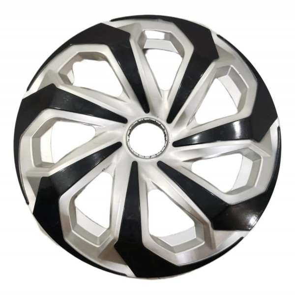 Jogo 4 Calotas Esportiva Spider Silver Aro 14 Universal Preto