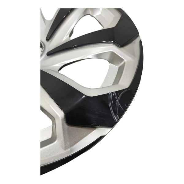 Jogo 4 Calotas Esportiva Spider Silver Aro 14 Universal Preto