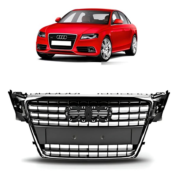 Grade Radiador Audi A4 2009 A 2012 C/ Friso Cromado