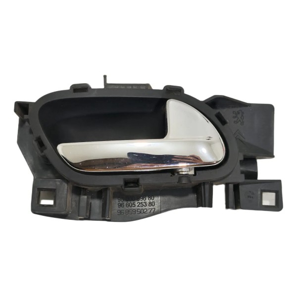 Maçaneta Interna Dianteira Direita Peugeot 308 2012 A 2015 Preto Dianteira/traseira