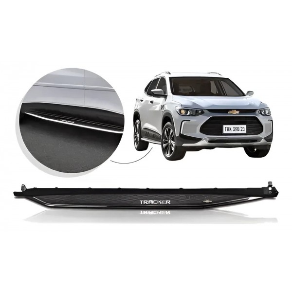Estribo Lateral Tracker 2020 2024 Direito + Manual & Peças Cromado