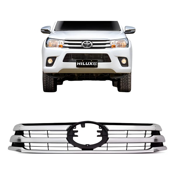 Grade Radiador Toyota Hilux Srx 2016 2017 2018 Cromada