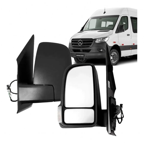 Retrovisor Elétrico Sprinter 2020/2026 C/ Pisca Esquerdo 2f Esquerdo/motorista