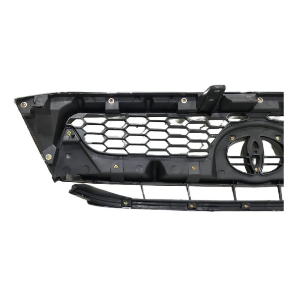 Grade Dianteira Frontal Hilux 2009 2010 2011 C/ Detalhe Preto Cromado