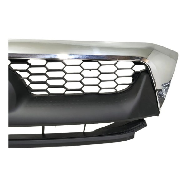 Grade Dianteira Frontal Hilux 2009 2010 2011 C/ Detalhe Preto Cromado