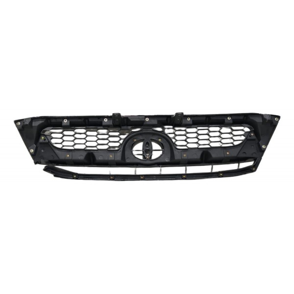 Grade Dianteira Frontal Hilux 2009 2010 2011 C/ Detalhe Preto Cromado