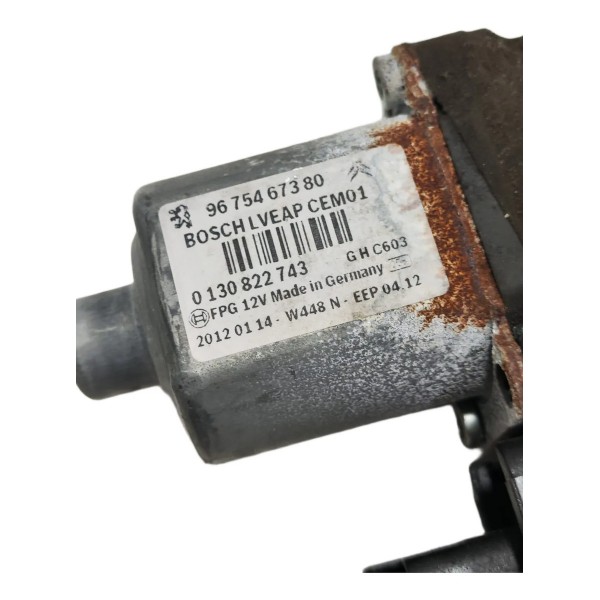 Maquina Vidro Motor Dianteira Direita Peugeot 308 2012/2015