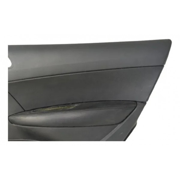 Forro Porta Traseira Direita Peugeot 308 2012 A 2015 Couro Preto